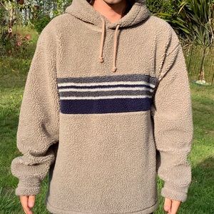 Vtg 90s Gap Pullover Hooded Fleece Sweatshirt